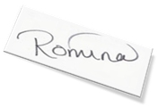 Romina's Signature